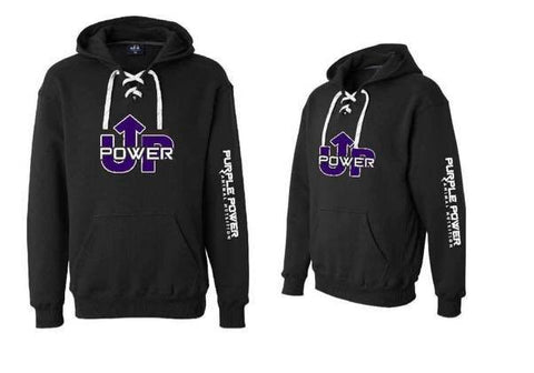 Power Up Lace Up Hoodie LIGHT Weight 5 oz.